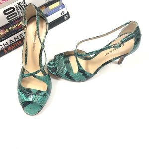 Alexandre Birman Heels Snakeskin Bucatta